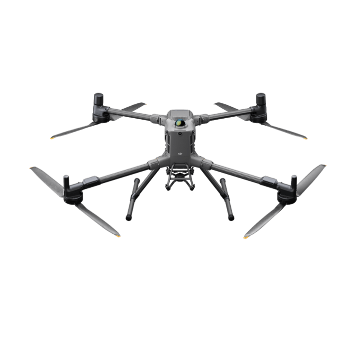 DJI Matrice 400, tampak depan atas dengan keempat lengan terbuka